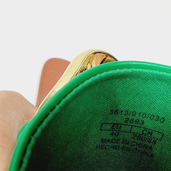 ZARA GREEN METAL CHAIN FLAT SANDALS Size 40 US9 - Picture 9 of 9